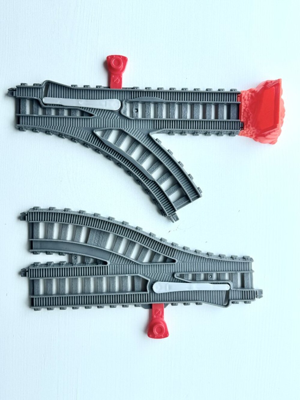 Mattel Thomas & Friends Train Tracks Lot Manual Y-Switches (2) + Buffer Stop (1)